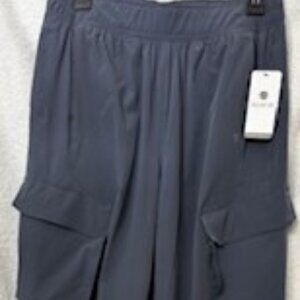 apana "Yoga Lifestyle" marine blue color warm-ups NWT Size S